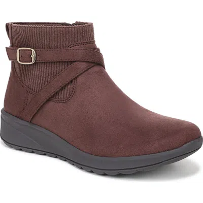 Lifestride Women's Gates Washable Zipper Short Booties In Brown