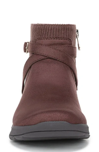 Lifestride Women's Gates Washable Zipper Short Booties In Brown