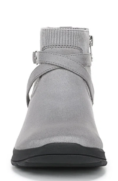 Lifestride Women's Gates Washable Zipper Short Booties In Gray