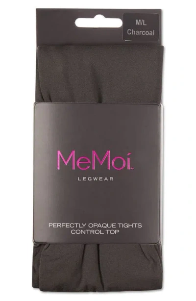 Memoi Women's Perfectly Opaque Control Top Tights Mo-312 In Gray