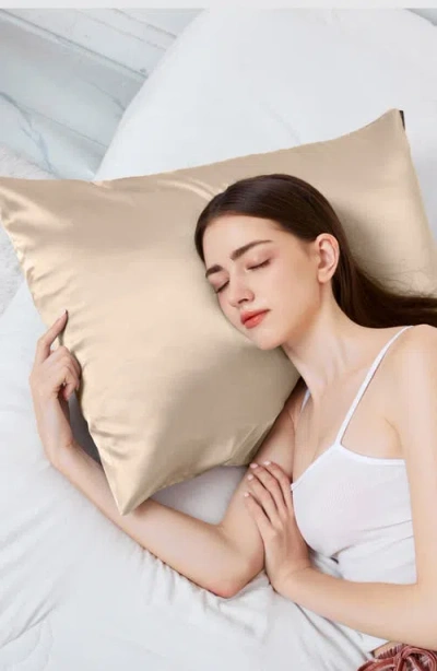 Luce Beauty Silky Satin Pillowcase Bundle In Gold