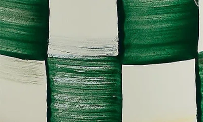 Mackenzie-childs Mackenzie Childs Emerald Check Small Enameled Steel Canister In Green