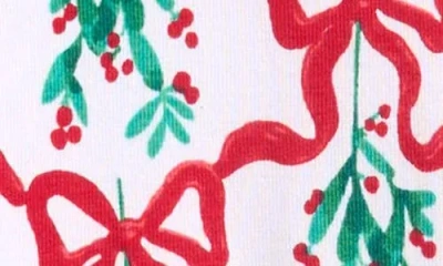 Rufflebutts Carol Of The Bows Long Sleeve Bodysuit In Multi