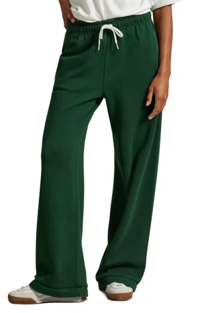 Polo Ralph Lauren Cotton Blend Joggers Featuring Elastic Cuffs And Waistband In Green