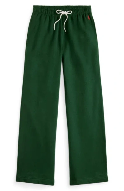 Polo Ralph Lauren Cotton Blend Joggers Featuring Elastic Cuffs And Waistband In Green