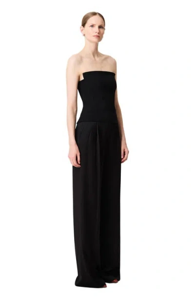 Another Tomorrow Architectural Bustier In Black