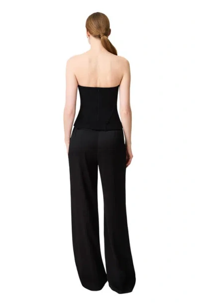 Another Tomorrow Architectural Bustier In Black