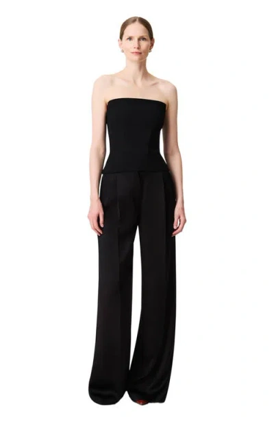 Another Tomorrow Architectural Bustier In Black