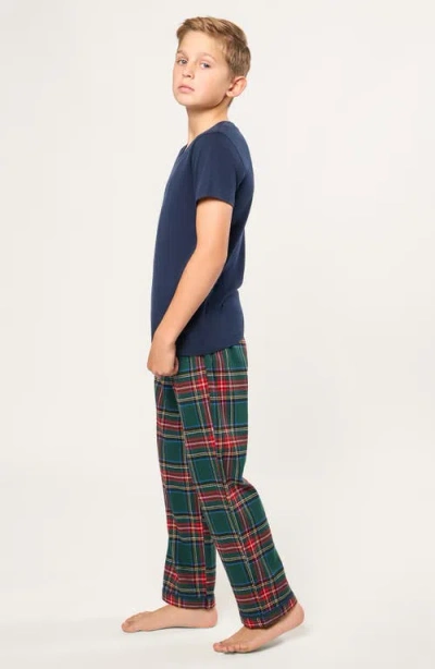 Petite Plume Kids' Brushed Twill Pajamas Pants In Multi