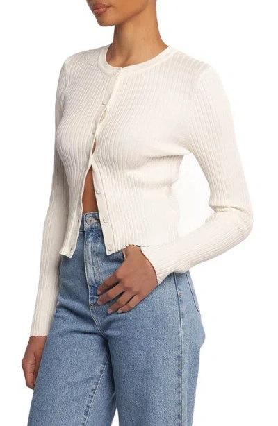 Petal And Pup Petal & Pup Searie Rib Cardigan In White