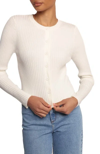 Petal And Pup Petal & Pup Searie Rib Cardigan In White