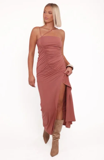 Petal And Pup Petal & Pup Avaline Ruched Maxi Dress In Pink