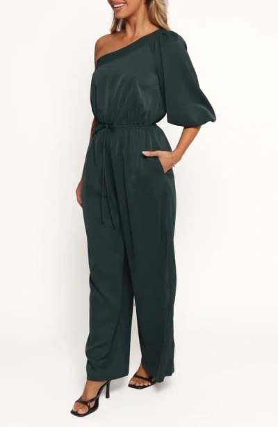 Petal And Pup Petal & Pup Hedda Asymmetric Jumpsuit In Green
