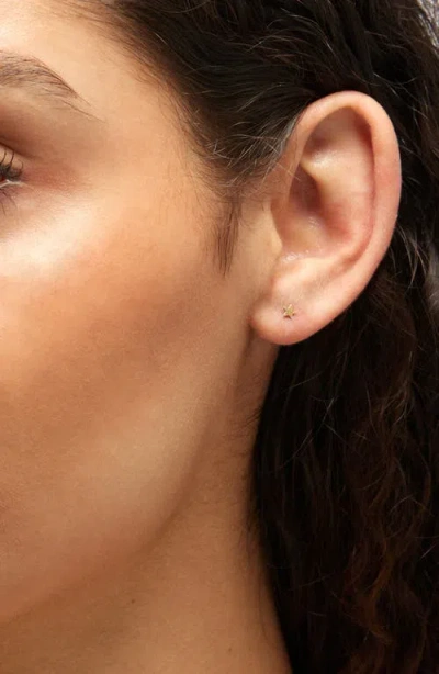 Nashelle Tiny Star Stud Earrings In Gold