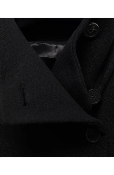 Mango Manteco Virgin Wool Blend Coat In Black