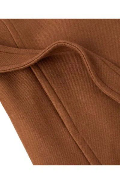 Mango Manteco Virgin Wool Blend Coat In Brown