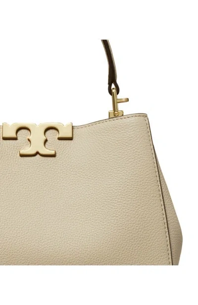 Tory Burch Eleanor Soft Leather Mini Satchel In Gray
