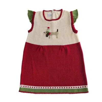 Melange Collection Holiday Dog Dress In Red