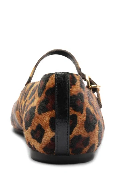 Arezzo Tori Genuine Calf Hair Mary Jane Flat In Multi