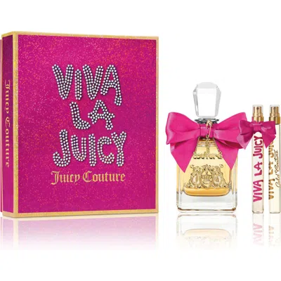 Juicy Couture Viva La Juicy Eau De Parfum 3-piece Fragrance Gift Set In Transparent