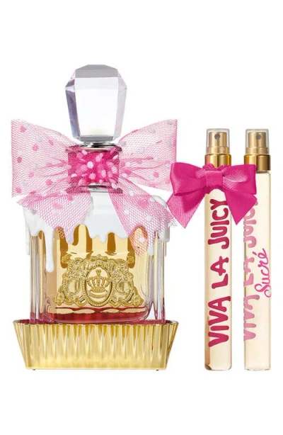Juicy Couture Viva La Juicy Sucré 3 Piece Holiday Gift Set In Transparent