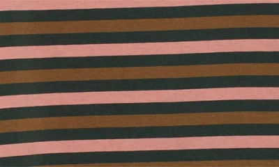 Seasalt Cornwall Sailor Stripe Long Sleeve Organic Cotton T-shirt In Brown