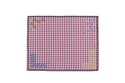 Casa Edel Estrellas Embroidered Placemat In Multi