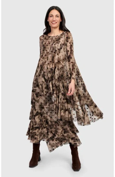 Alembika Frond Mesh Tunic In Multi