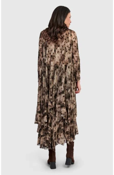 Alembika Frond Mesh Tunic In Multi