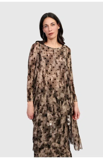 Alembika Frond Mesh Tunic In Multi