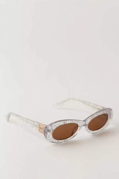 Indy Soho Oval Polarized Sunglasses In Silver