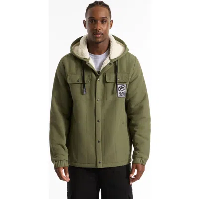 Ecko Unltd . Simple Confidence Shearling Lined Jacket In Green