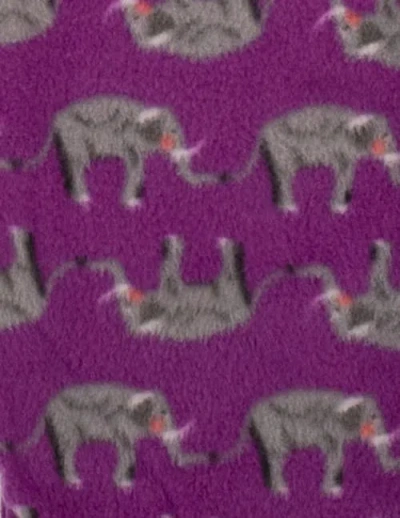 Leveret Kids Cotton Top & Fleece Pants Printed Holiday Pajamas In Purple