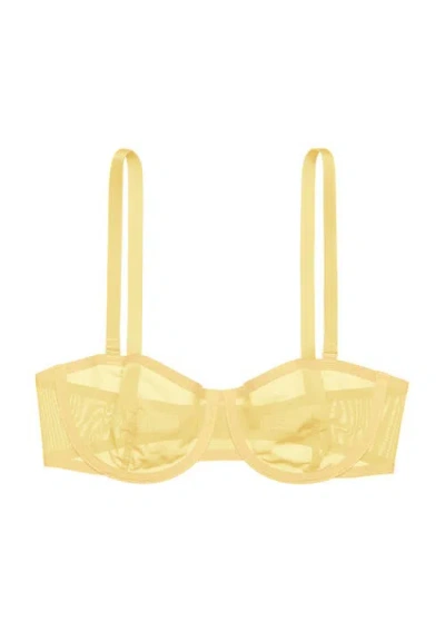 Cuup The Balconette Mesh In Yellow