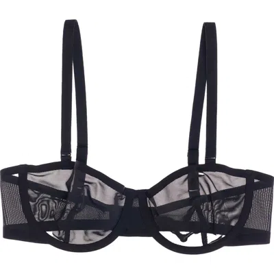 Cuup The Balconette Mesh In Black