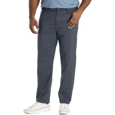 Perry Ellis Big & Tall 5-pocket Stretch Chino Pants In Blue
