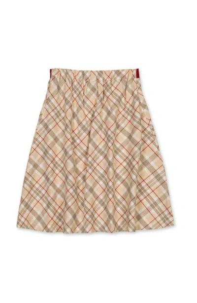 Hope & Henry Kids' Organic Pull-on Bow Sash Party Skirt In Neutral