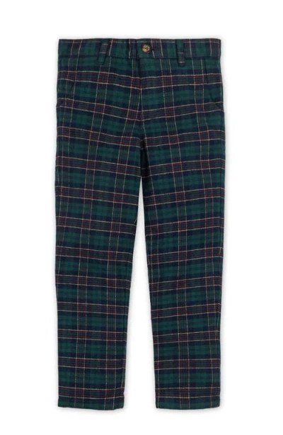 Hope & Henry Kids' Organic Brushed Suit Pant In Green