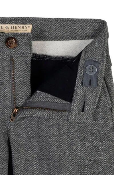 Hope & Henry Kids' Fleece Suit Pant Made With Organic Cotton In Gray