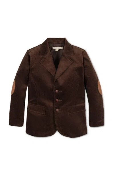 Hope & Henry Kids' Organic Corduroy Blazer In Brown