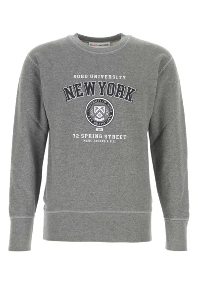 A.p.c. Grey Printed Sweatshirt In Grey