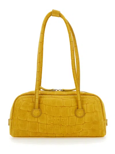 Margesherwood Boston Crocodile-embossed Shoulder Bag In Yellow