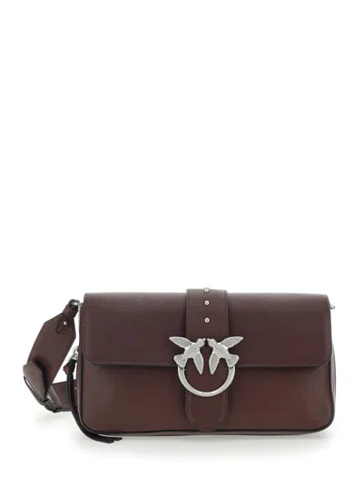 Pinko Classic Love Bag Slouchy Shoulder Bag In Brown