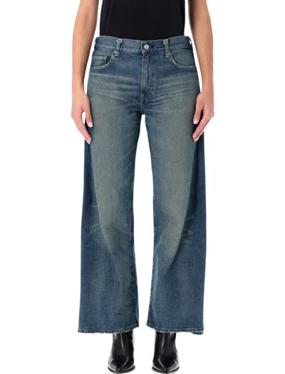 Junya Watanabe Layered Wide-leg Denim Trousers In Blue