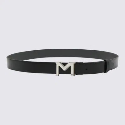 Montblanc Adjustable Length Belt Metal Buckle In Brown
