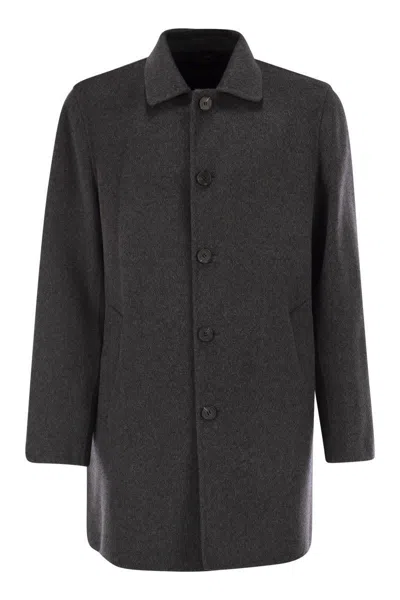 Paltò Alfredo Wool Coat In Gray