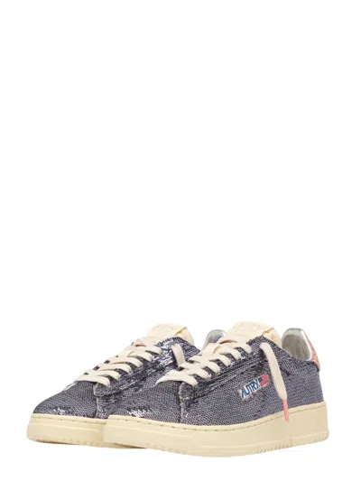 Autry "dallas Low Sparkling" Sneaker In Multi
