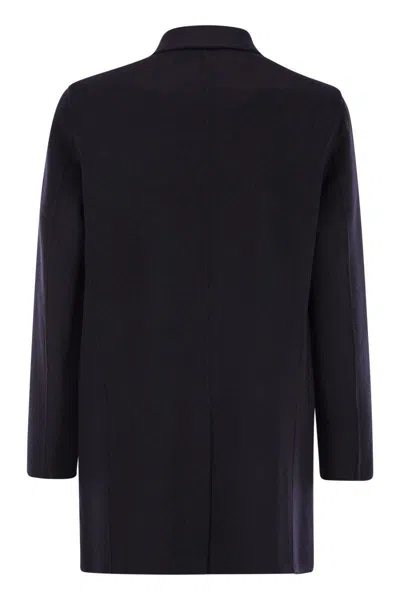 Paltò Alfredo Wool Coat In Blue