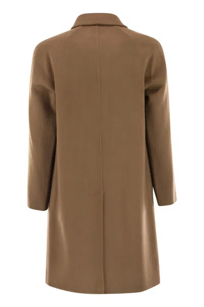 Paltò Maurilio Wool Coat In Brown