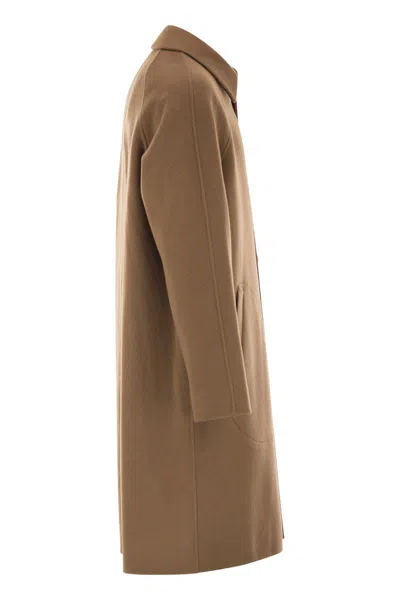 Paltò Maurilio Wool Coat In Brown
